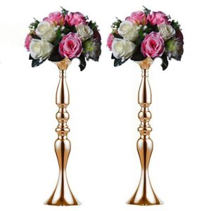 2Pcs/10Pcs Metal Vase for Wedding Party Table Centerpiece Flower Stand