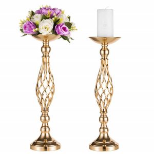 2Pcs/10Pcs Metal Flower Vase Wedding/Party Flowers Centerpieces for Table