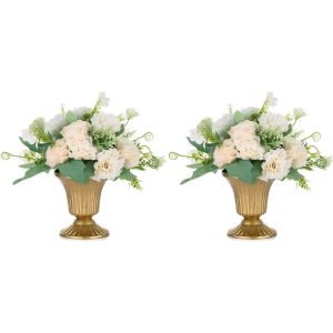 2Pcs/10Pcs Mini Sized Metal Centerpieces Vase for Wedding Party Decoration