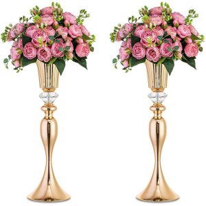 2Pcs/10Pcs Wedding Centerpieces Flower Stand Tall Flower Vases for Dining Room Table